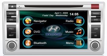 Штатная магнитола Road Rover для Hyundai Santa Fe